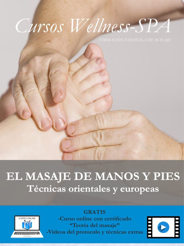 "Portada del libro Masaje de manos y pies, técnicas orientales y europeas para tratamientos de bienestar y estética"